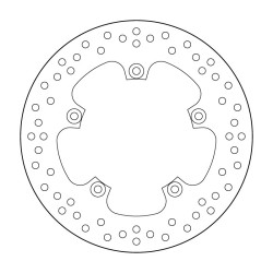 Disco de freno BREMBO Serie Oro redondo fijo 2