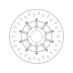 Disco de freno BREMBO Serie Oro redondo fijo 2