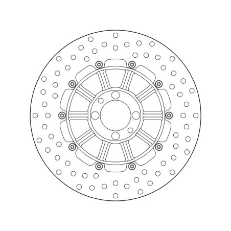 Disco de freno BREMBO Serie Oro redondo fijo