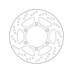 Disco de freno BREMBO Serie Oro redondo fijo 2