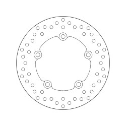 Disco de freno BREMBO Serie Oro redondo fijo 2