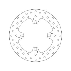 Disco de freno BREMBO Serie Oro redondo fijo 2