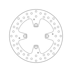 Disco de freno BREMBO Serie Oro redondo fijo 2