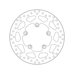 Disco de freno BREMBO Serie Oro redondo fijo 2