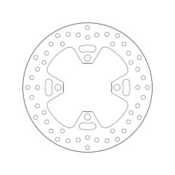 Disco de freno BREMBO Serie Oro redondo fijo 2