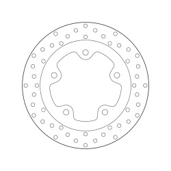 Disco de freno BREMBO Serie Oro redondo fijo 2