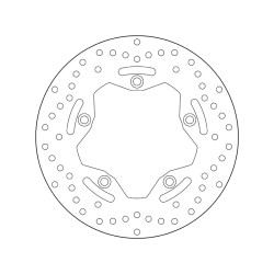 Disco de freno BREMBO Serie Oro redondo fijo 2