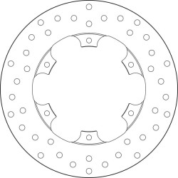 Disco de freno BREMBO Serie Oro redondo fijo