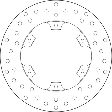 Disco de freno BREMBO Serie Oro redondo fijo