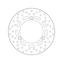 Disco de freno BREMBO Serie Oro redondo fijo 2