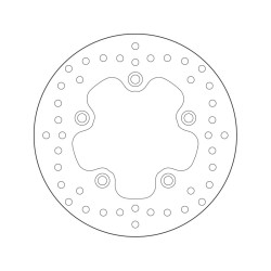 Disco de freno BREMBO Serie Oro redondo fijo 2