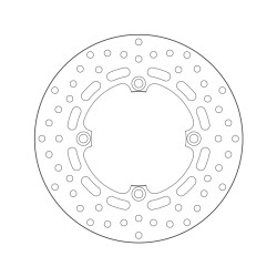 Disco de freno BREMBO Serie Oro redondo fijo 2