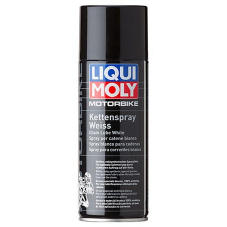 Lubricante de cadena para motocicleta LIQUI MOLY (blanco) - Spray 400ml