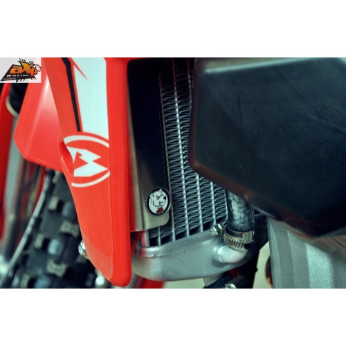 Protectores de radiador aluminio rojo AXP Beta AX1357