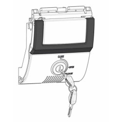Cerradura para baúl SHAD SH48 gris oscuro