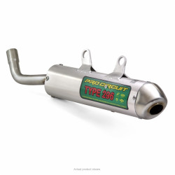 Silencioso Pro Circuit 296 aluminio, tapa de acero inox