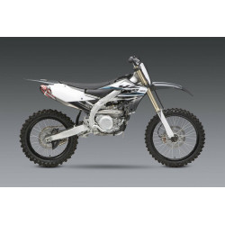 Linea completa escape Yoshimura Signature RS-4, acero inox, Silencioso de aluminio, Yamaha YZ450F