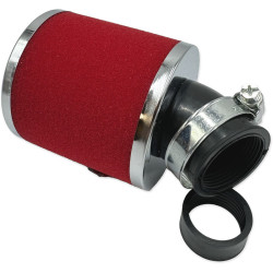 Filtro de aire V PARTS espuma 80x80mm Ø28/35mm inclinado 45° - Rojo 2