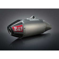 Linea completa escape Yoshimura Signature RS-4, inox, Silencioso aluminio y tapa carbon, YZ450F