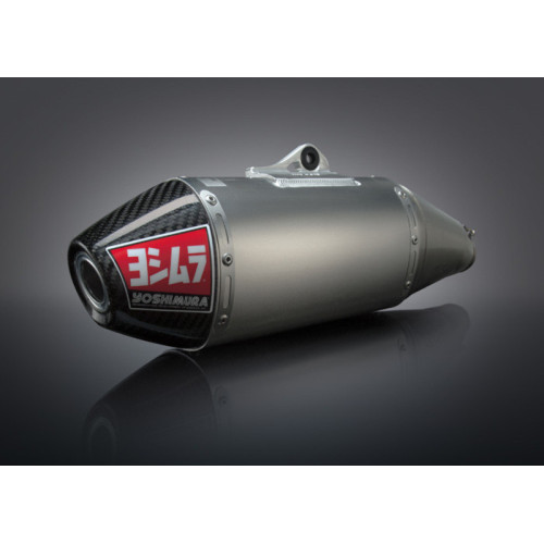 Linea completa escape Yoshimura Signature RS-4, inox, Silencioso aluminio y tapa carbon, YZ450F