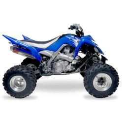 Linea completa escape Yoshimura Signature RS-2, acero inox, Silencioso de aluminio, Yamaha YFM700R