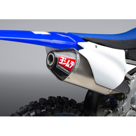 Linea completa escape Yoshimura Signature RS-4, acero inox, Silencioso aluminio, Yamaha YZ450F