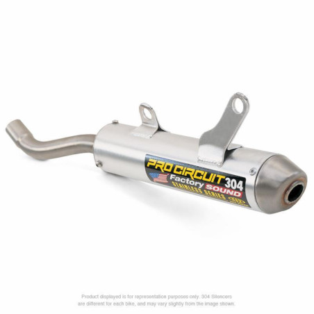 Silencioso Pro Circuit 304 Honda CR125R: aluminio, tapa de acero inox