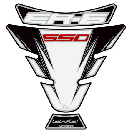 Protector de depósito Motografix Kawasaki ER6F 3 pcs blanco