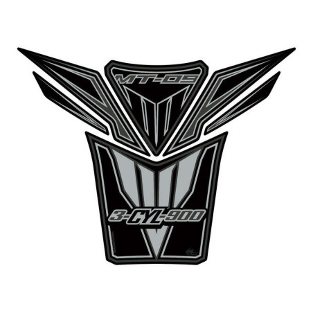 Protector de depósito Motografix YAMAHA MT-09 6 pcs negro/plata