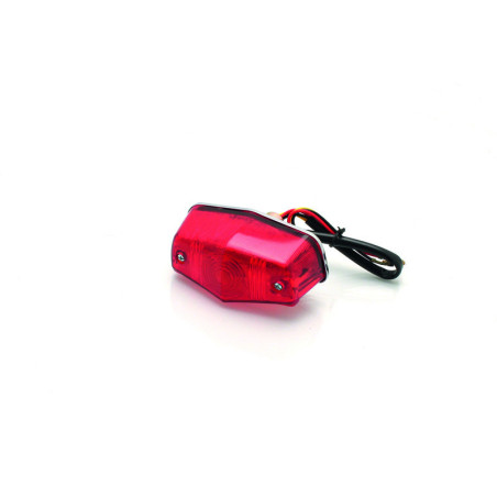 Piloto trasero BIHR homologado Mini-Lucas cromado P21 - 5W/12V