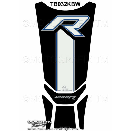 Protector de depósito Motografix BMW R1200R 5 pcs negro blanco azul