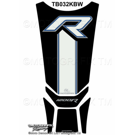 Protector de depósito Motografix BMW R1200R 5 pcs negro blanco azul