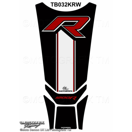 Protector de depósito Motografix BMW R1200R 5 pcs negro blanco rojo