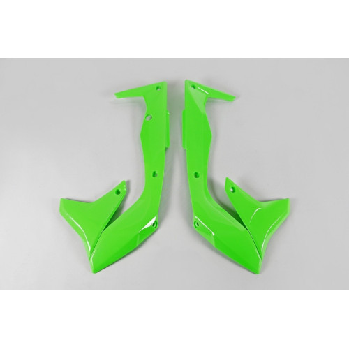 Paneles laterales radiador UFO verde fluor Kawasaki KX450F