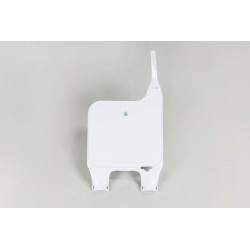 Porta-numeros para horquilla invertida UFO blanco Honda CR125R/250R