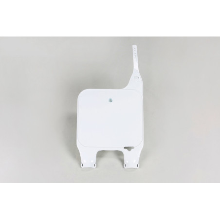 Porta-numeros para horquilla invertida UFO blanco Honda CR125R/250R