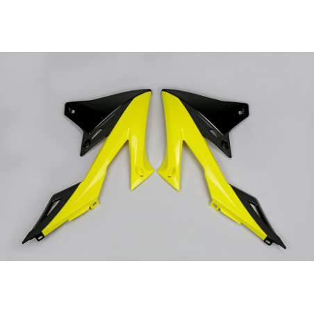 Plásticos laterales de radiador UFO color OEM 2018 Suzuki RM-Z450