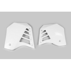 Plásticos laterales de radiador UFO blanco Yamaha YZ125