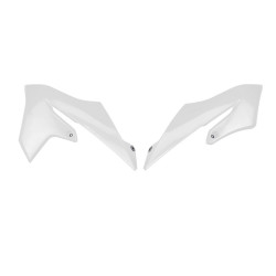 Plásticos laterales de radiador UFO blanco Yamaha YZ65