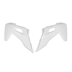 Plásticos laterales de radiador UFO blanco Husqvarna FC/TC