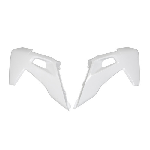 Plásticos laterales de radiador UFO blanco Husqvarna FC/TC