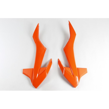 Plásticos laterales de radiador UFO naranja KTM SX85