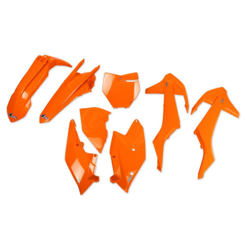 Kit plástica UFO naranja fluor KTM