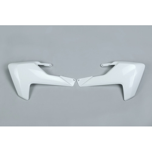 Plásticos laterales de radiador UFO blanco Husqvarna TC85