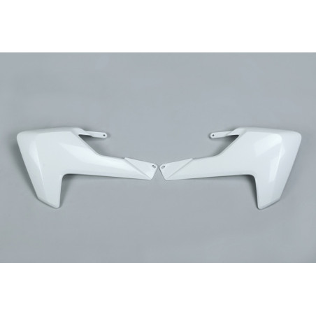 Plásticos laterales de radiador UFO blanco Husqvarna TC85