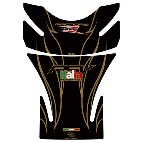 Protector de depósito Motografix RSV,RSV4 negro/oro