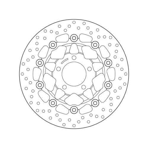 Disco de freno BREMBO Serie Oro redondo flotante