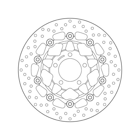 Disco de freno BREMBO Serie Oro redondo flotante