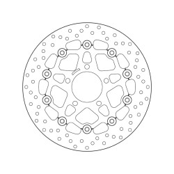 Disco de freno BREMBO Serie Oro redondo flotante 2