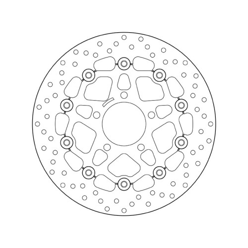 Disco de freno BREMBO Serie Oro redondo flotante